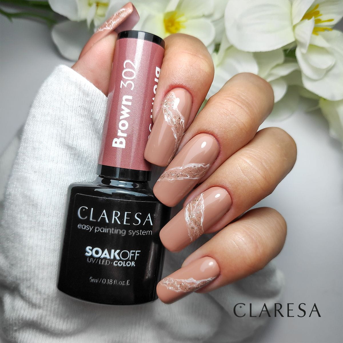 Claresa Vernis Hybride BROWN 302 -5g