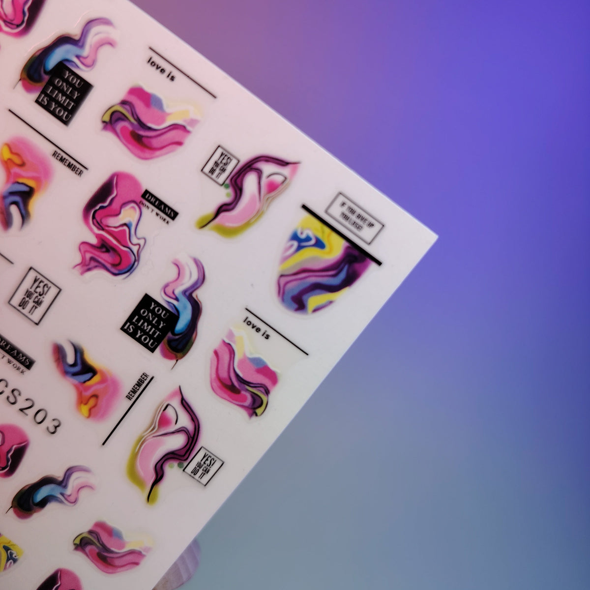 3D NAIL ART STICKER CS203