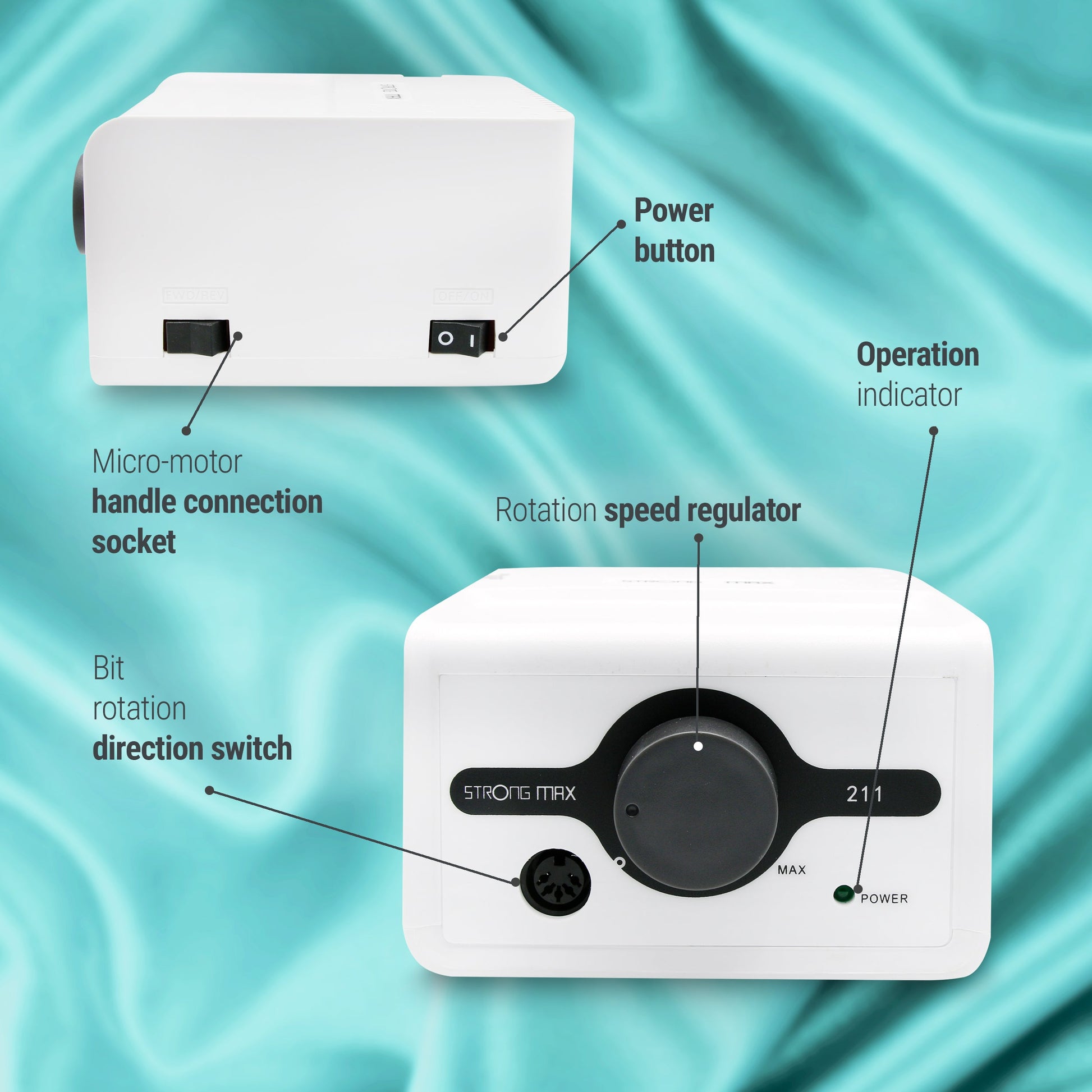 PONCEUSE ELECTRIQUE STRONG MAX211 65 W/35000 tr/min.