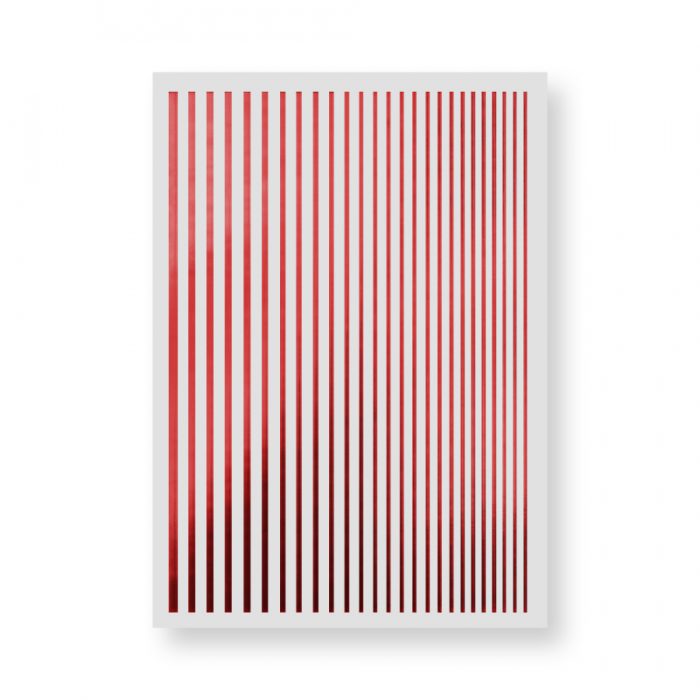 SMOOTH STRIPE NAIL ART STICKER 06 ROUGE