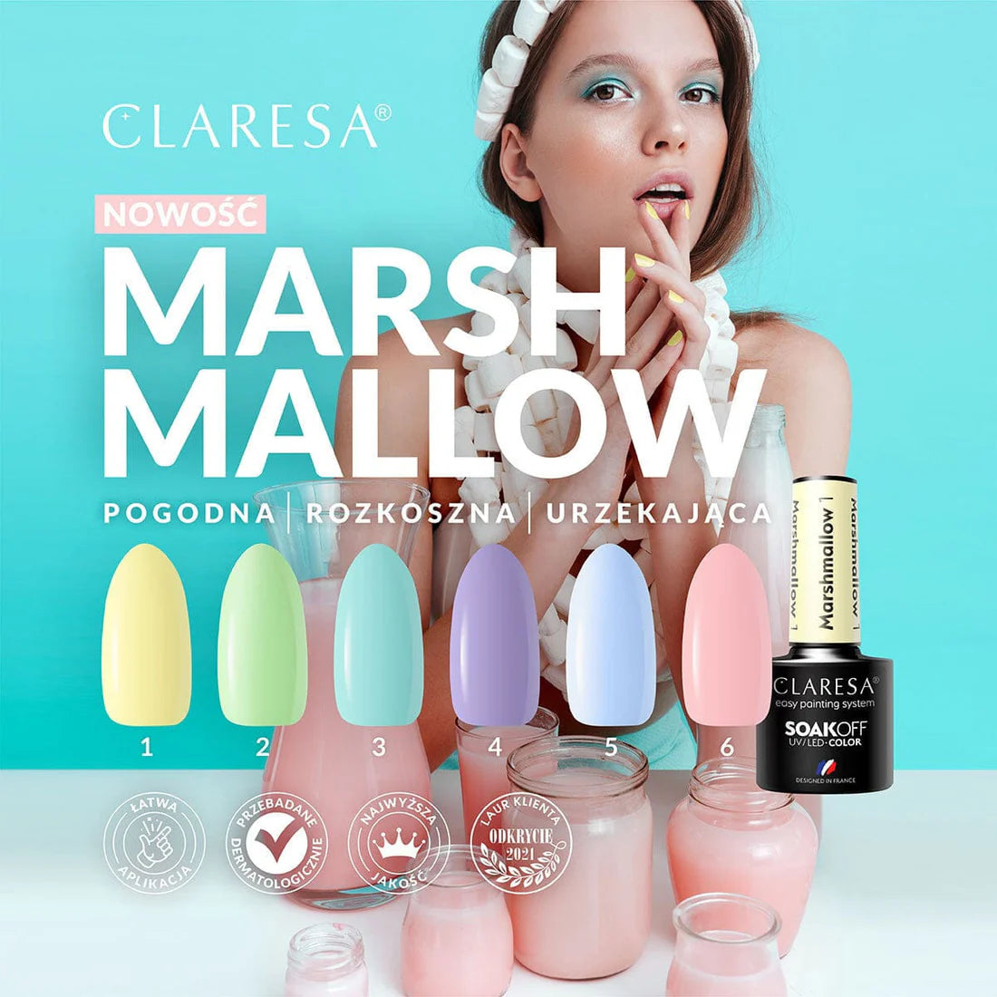 Claresa Vernis Hybride MARSHMALLOW 4 5g