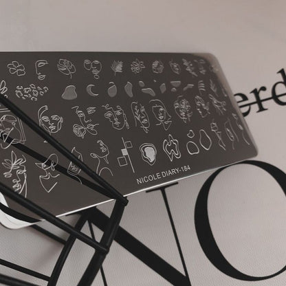 STAMPING ABSTRACT FACES - 184
