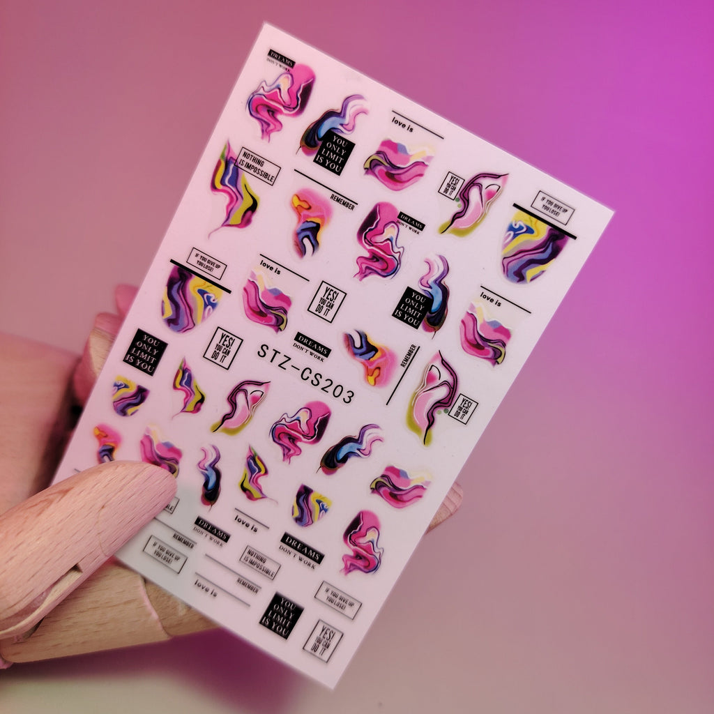 3D NAIL ART STICKER CS203