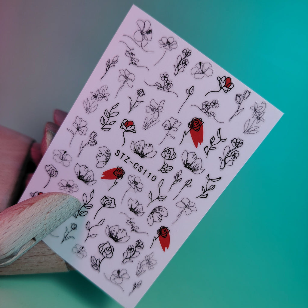 3D NAIL ART STICKER  CS110