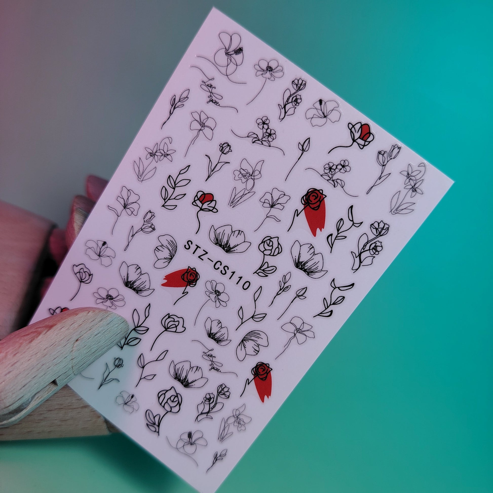 3D NAIL ART STICKER  CS110