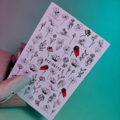 3D NAIL ART STICKER  CS110