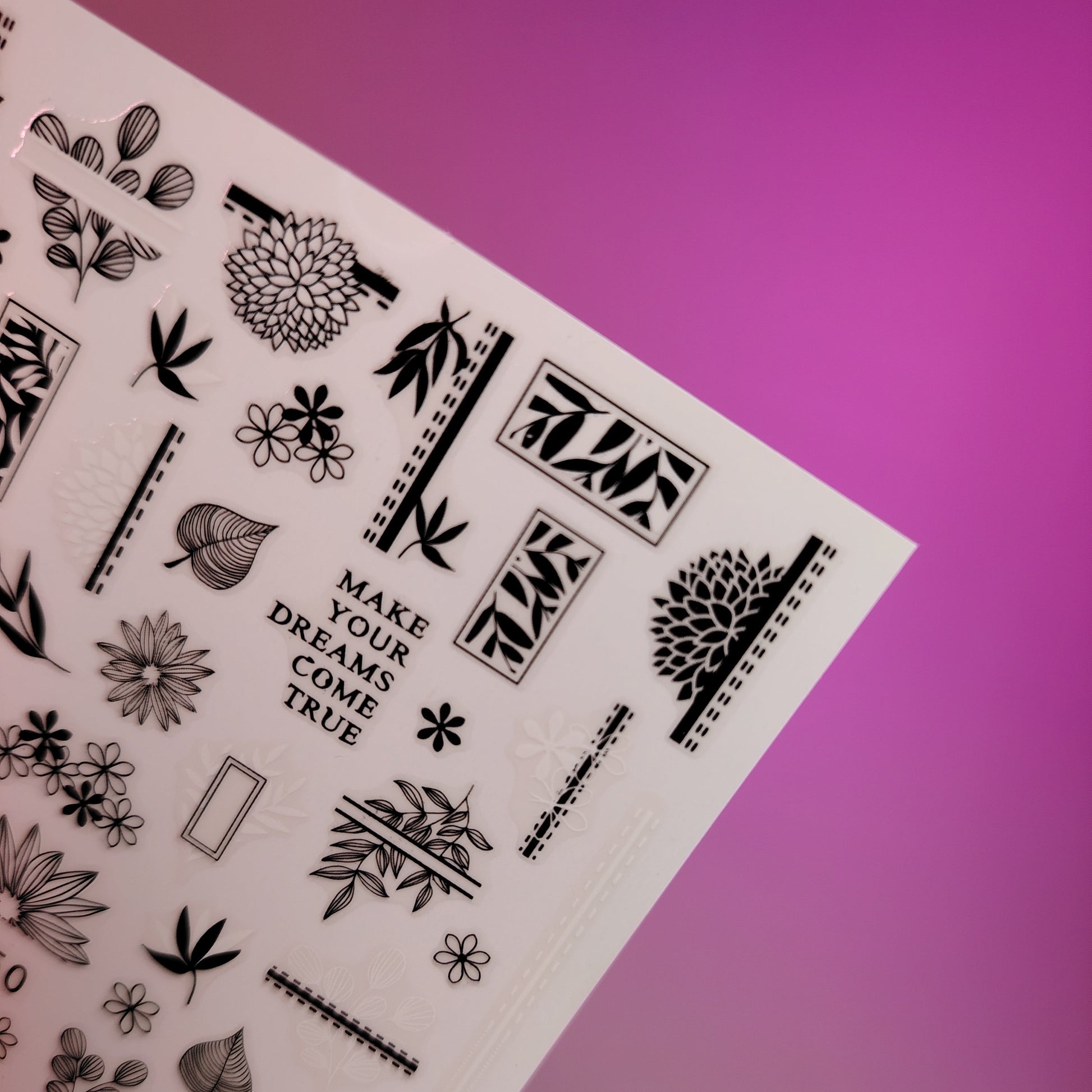 3D NAIL ART STICKER F750