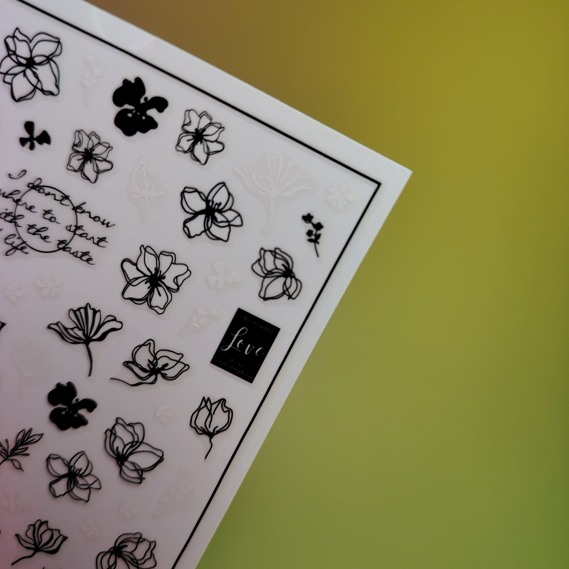 3D NAIL ART STICKER F807