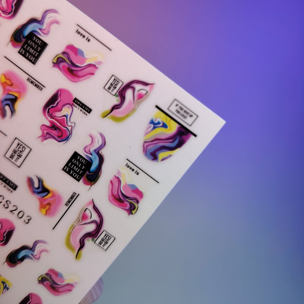 3D NAIL ART STICKER CS203