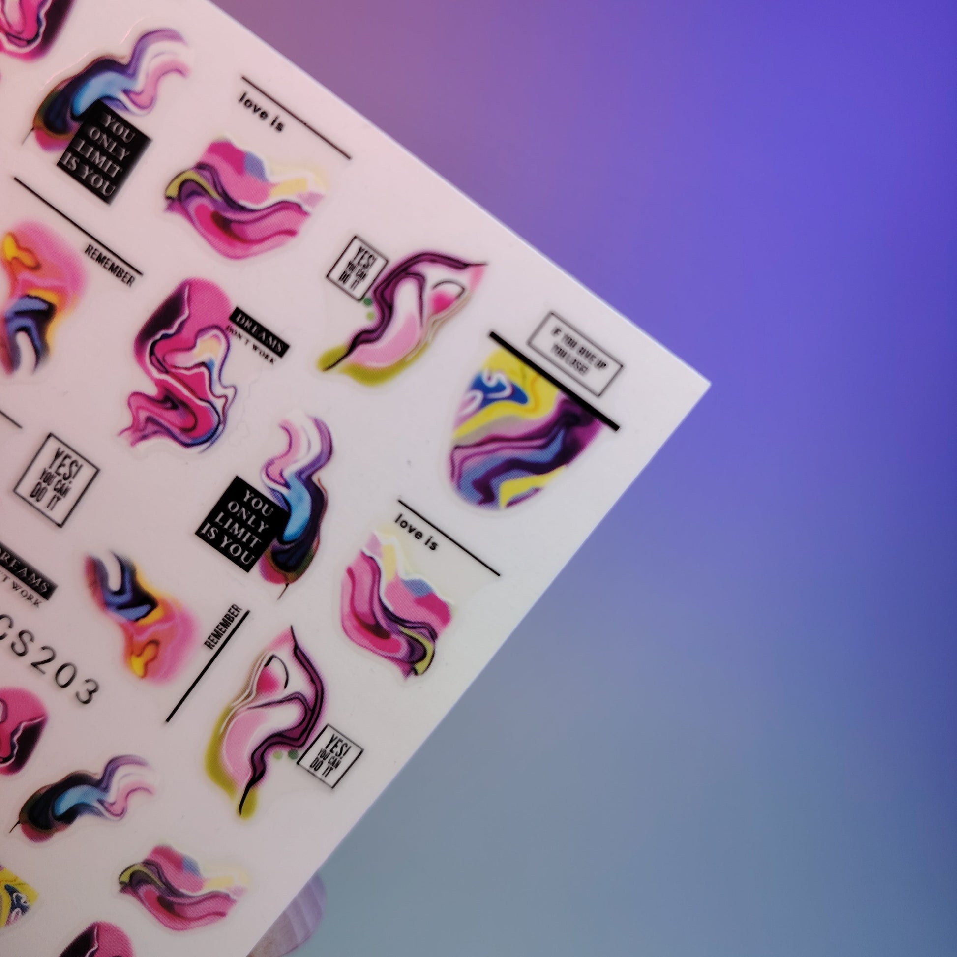 3D NAIL ART STICKER CS203