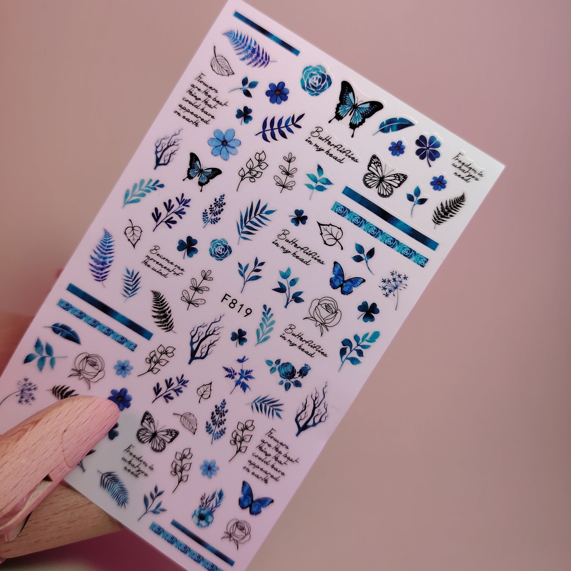 3D NAIL ART STICKER F819
