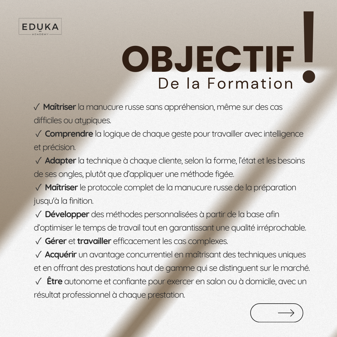 FORMATION DE BASE MACRO MANUCURE RUSSE