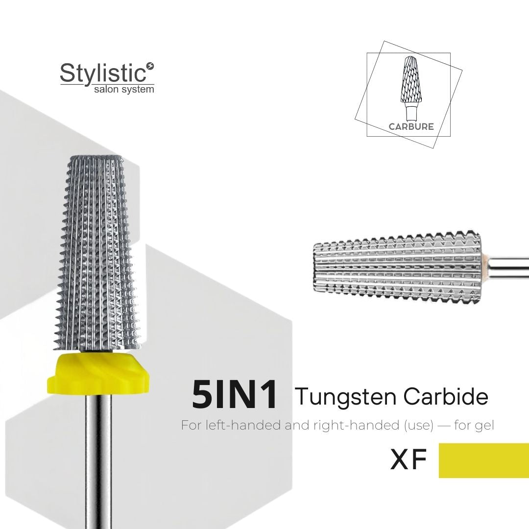 STYLISTIC FREZ XF/5in1 YELLOW TUNGSTEN CARBIDE