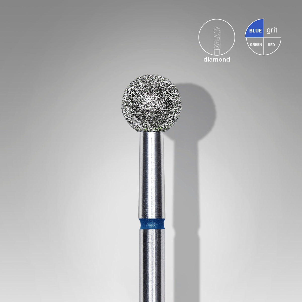 Diamond nail drill bit ball blue head EXPERT diameter 5 mm