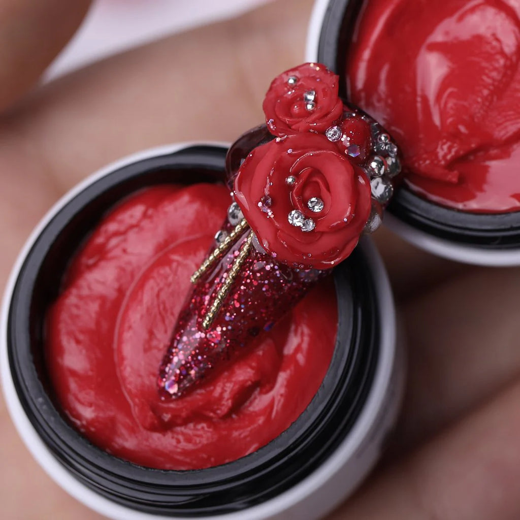 Nail art | Gel 4D | RED 08