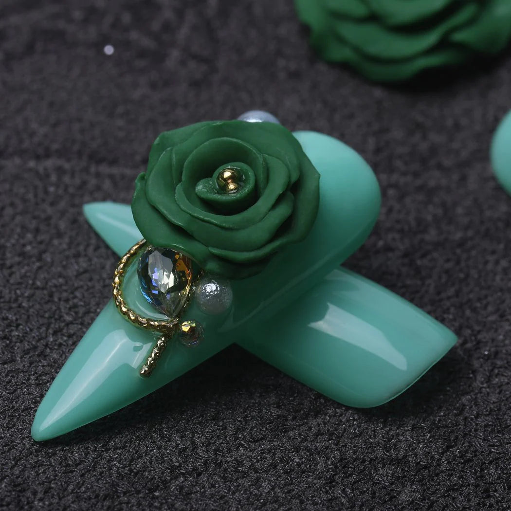Nail art | Gel 4D | Green 10