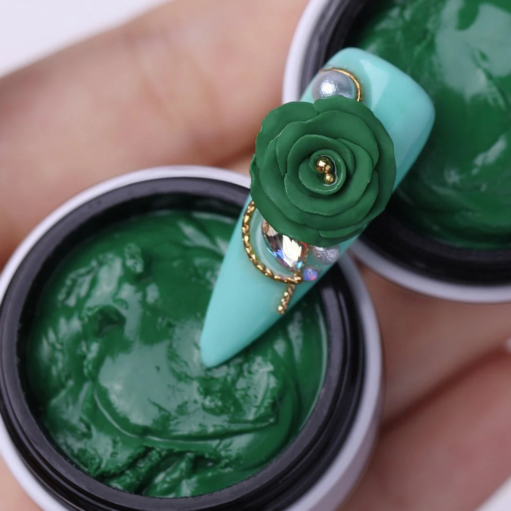 Nail art | Gel 4D | Green 10