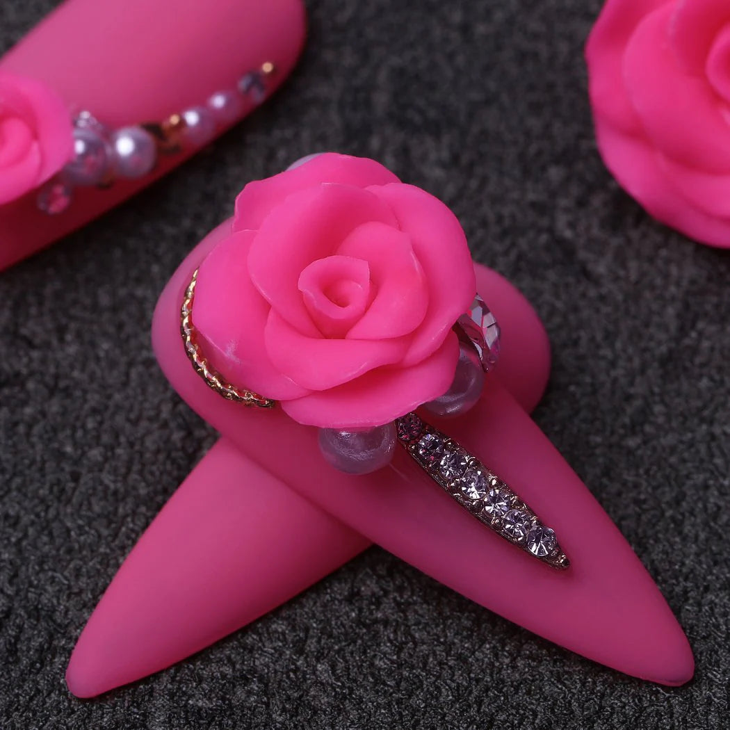 Nail art | Gel 4D | Pink 12