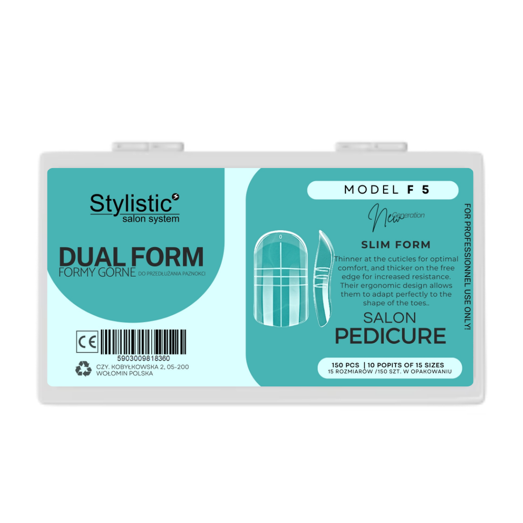 STYLISTIC DUAL FORM SLIM  SALON PEDICURE   F5 - 150PCS