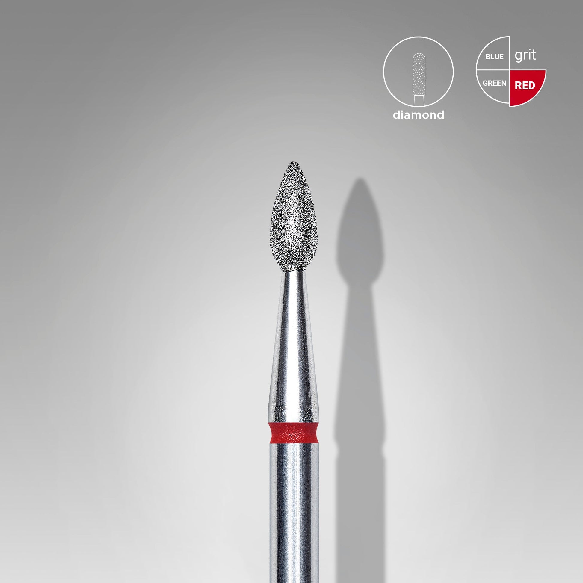 Embout diamanté rouge EXPERT diamètre de la tête 2,3 mm / partie travaillante 5 mm