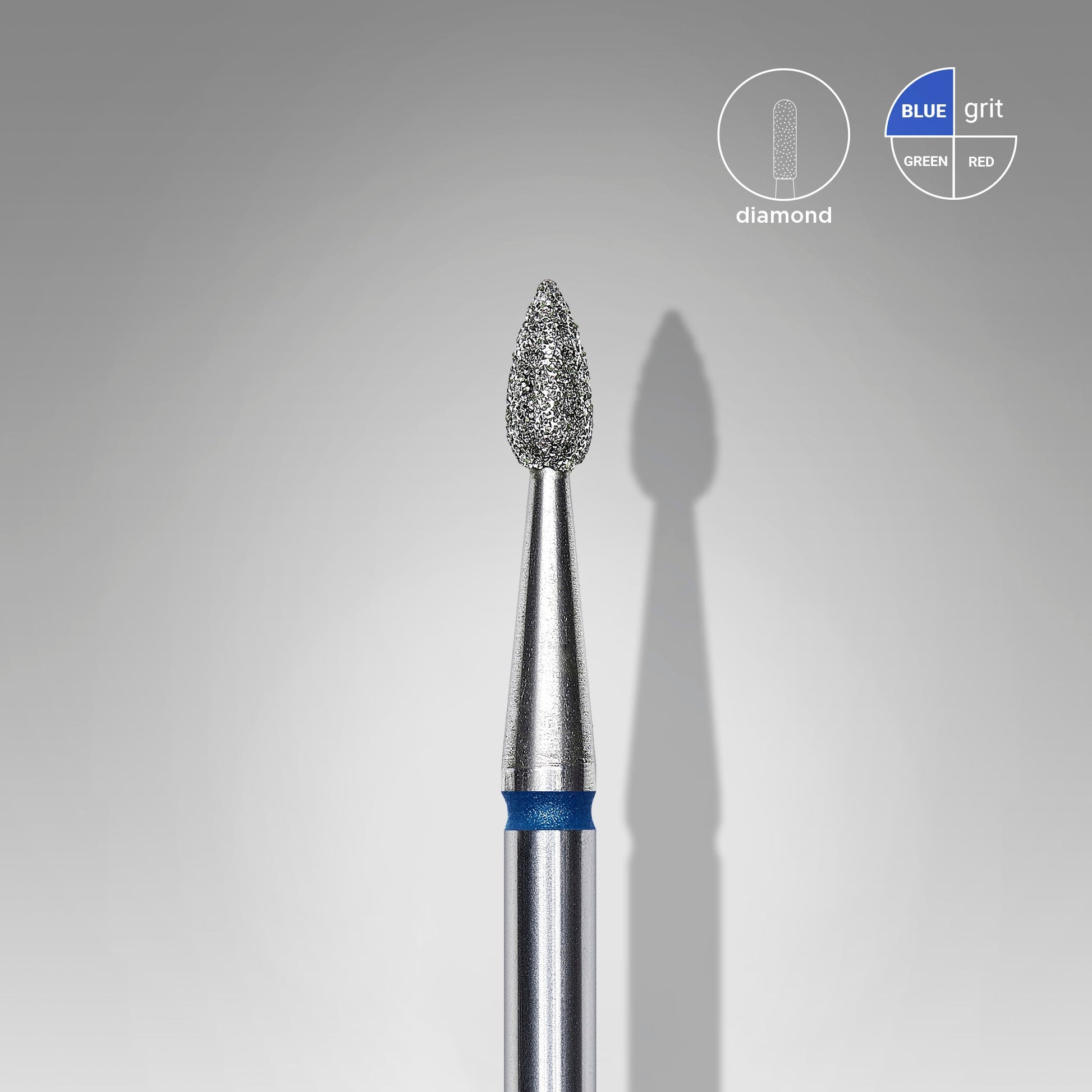 Embout diamanté drop blue EXPERT diamètre de la tête 2,3 mm / partie travaillante 5 mm