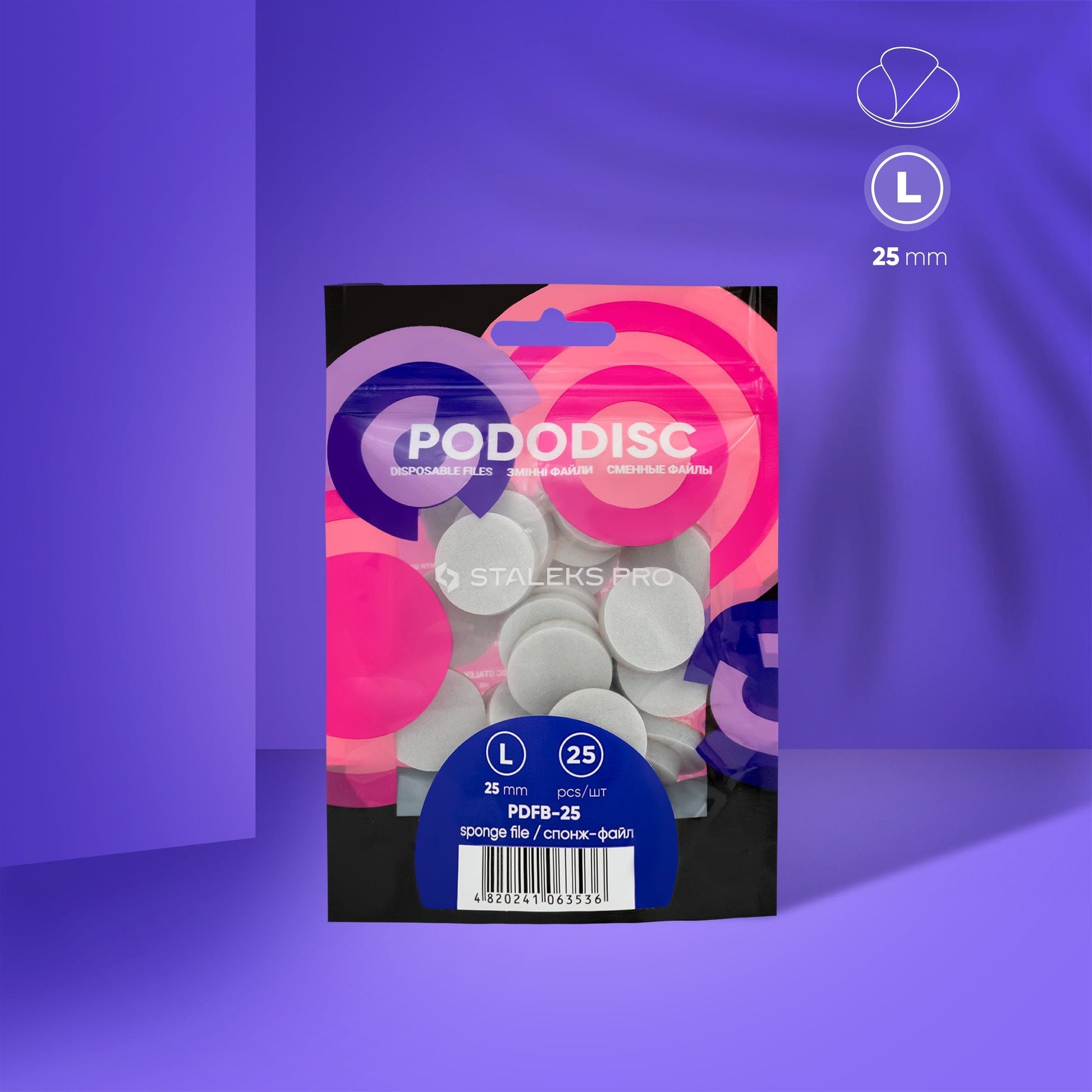 Pack de recharge de polissoirs pour PODODISC STALEKS PRO L, (25 pcs)