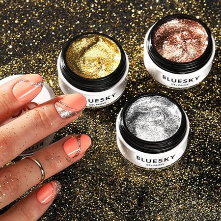 SPARKLING METALIC GEL PAINT BJ03 GOOD AS GOLD