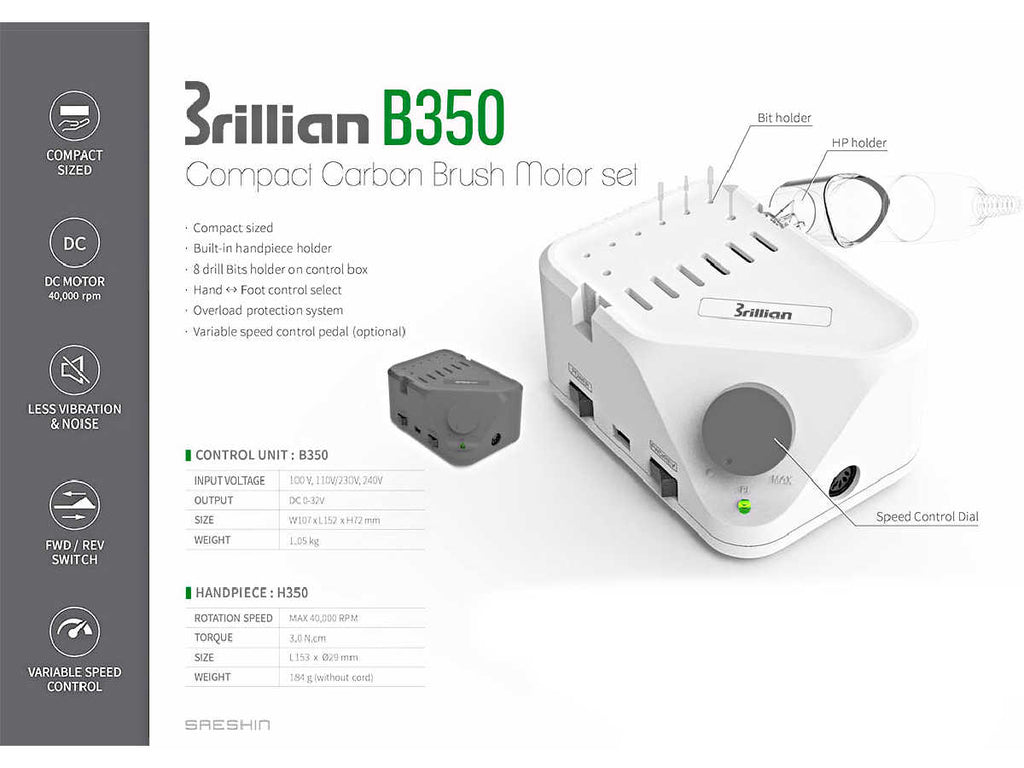 PONCEUSE  BRILLIAN B350+H350 (BLEU) par STRONG/SAESHIN
