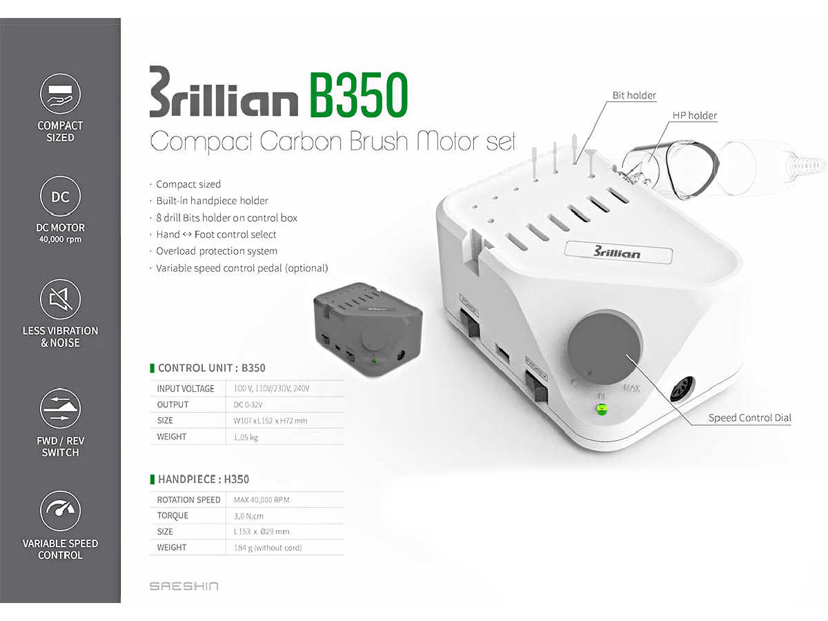 PONCEUSE  BRILLIAN B350+H350 (BLEU) par STRONG/SAESHIN