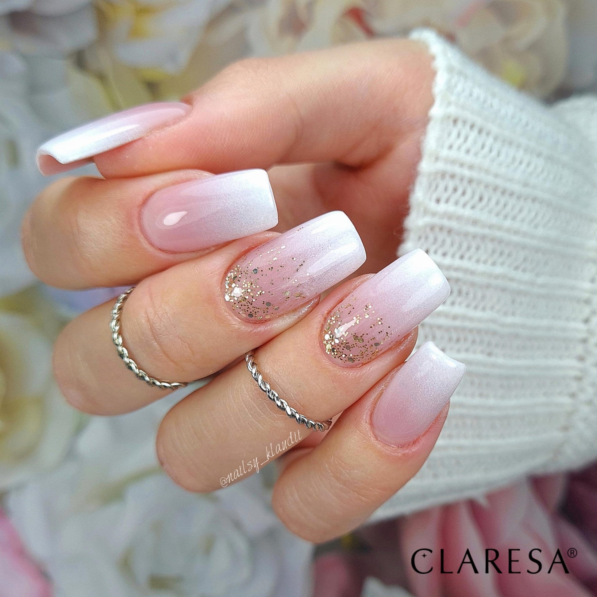 CLARESA LAKIER HYBRYDOWY GLITTER 3 5 g