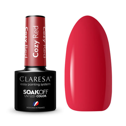 CLARESA VERNIS HYBRIDE COZY RED  -5g