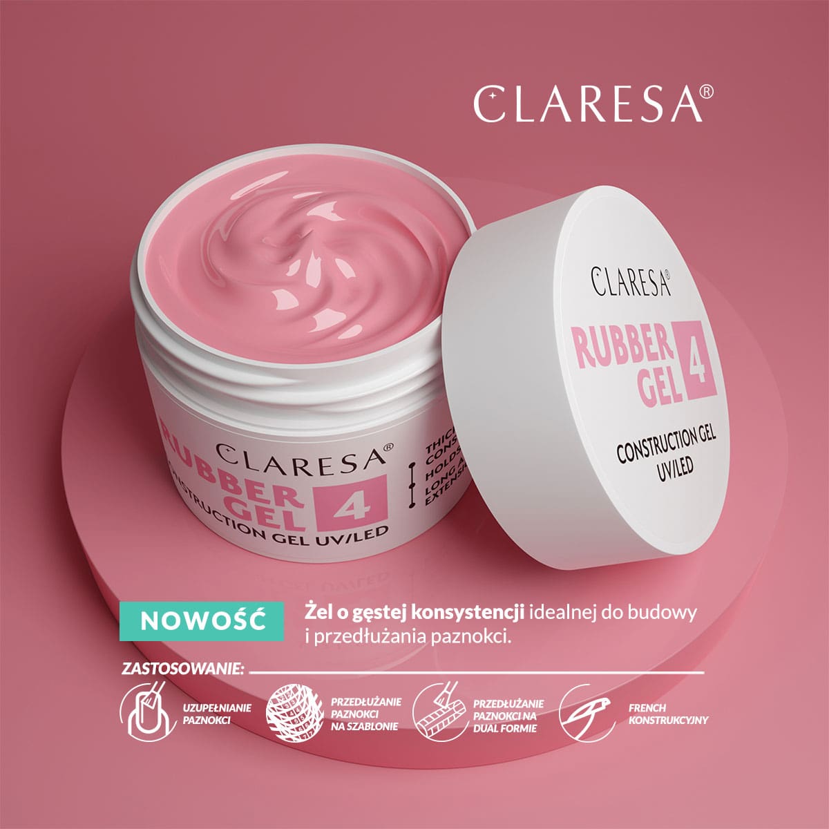 CLARESA  RUBBER GEL 4 45 g
