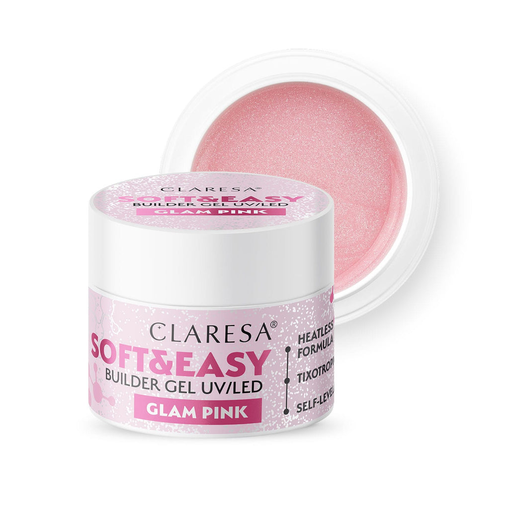 CLARESA BUILDER GEL SOFT&EASY GLAM PINK 45 g