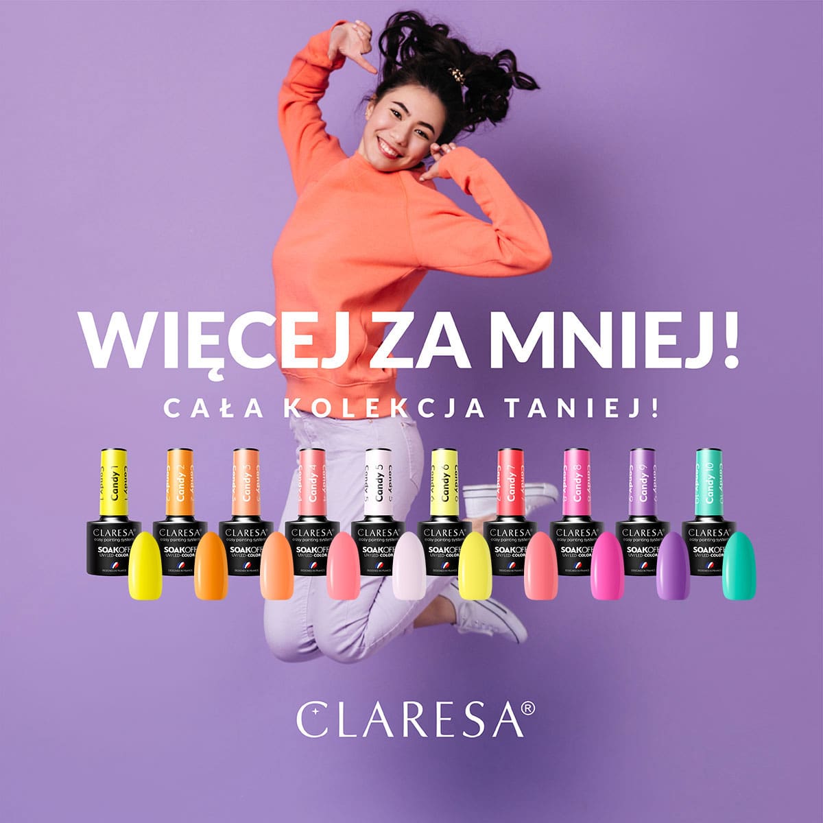CLARESA VERNIS HYBRIDE CANDY 4 -5g