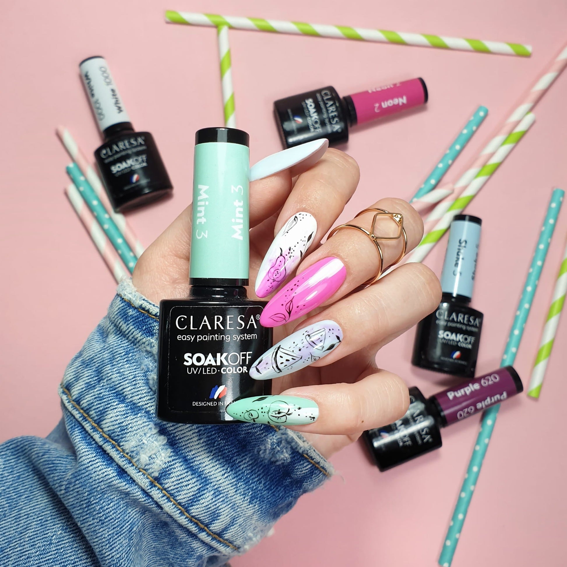 CLARESA Vernis à ongles hybride MINT 3 -5g