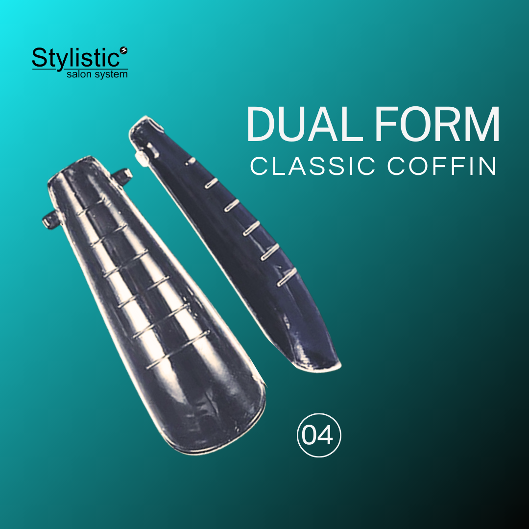 STYLISTIC NAIL DUAL FORM COFFIN  CLASSIC 04