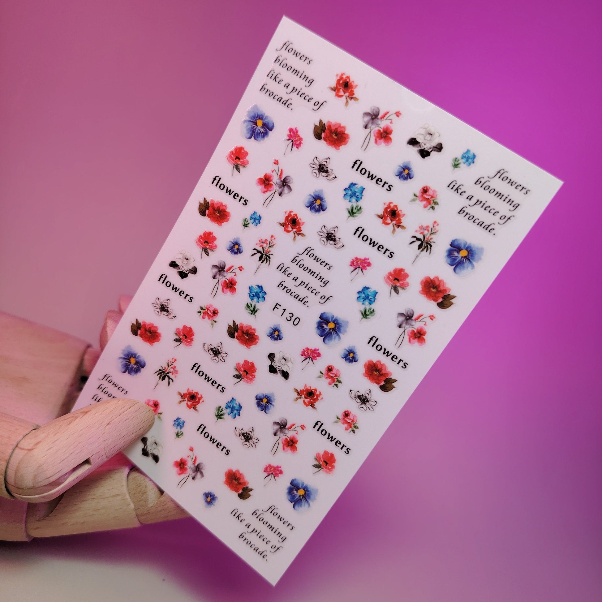 3D NAIL STICKER F130