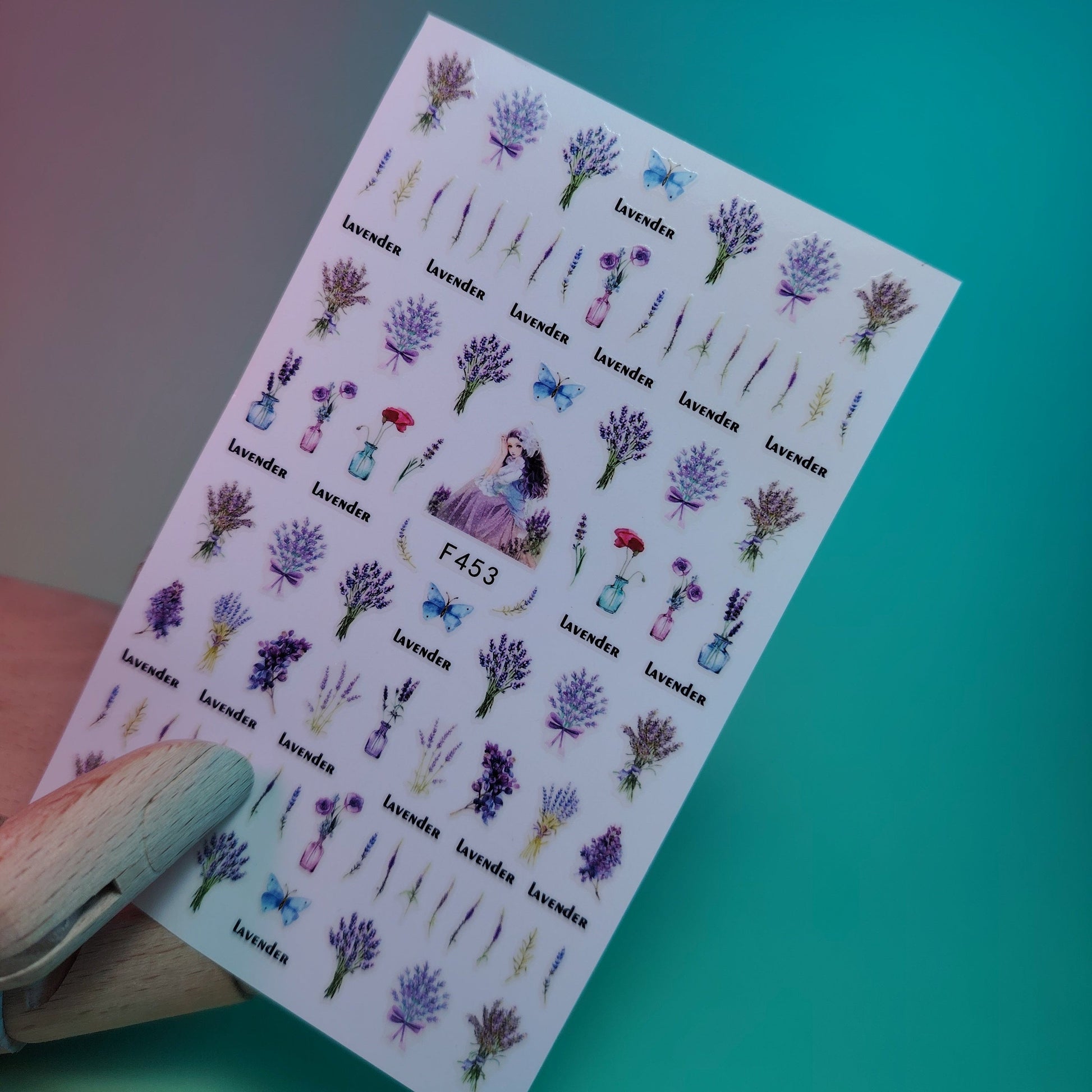 3D NAIL ART STICKER F453