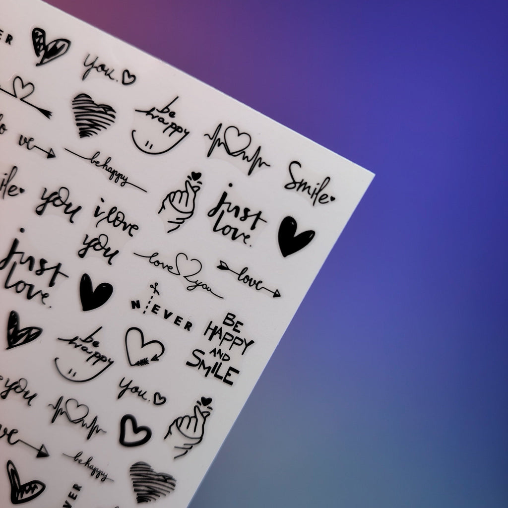 3D NAIL ART STICKER F636