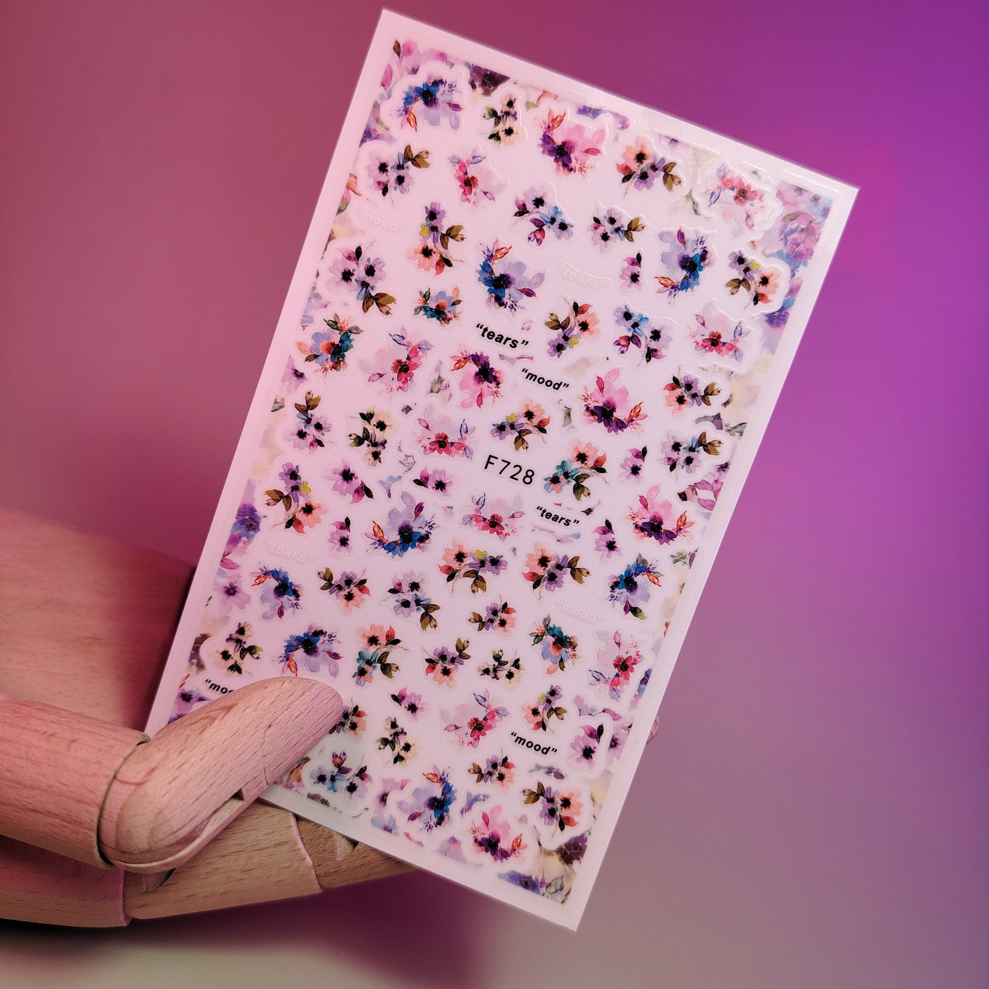 3D NAIL ART STICKER F728