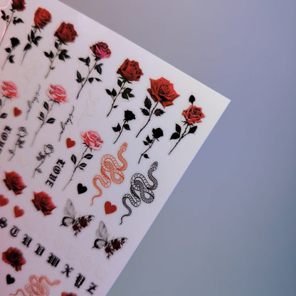 3D NAIL STICKER F854