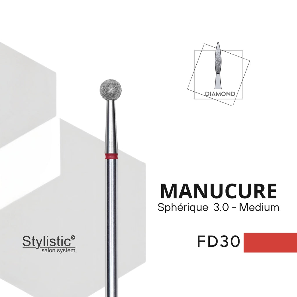 EMBOUT DIAMANT FD30 BALL / SPHÈRIQUE 3.0 - Fin