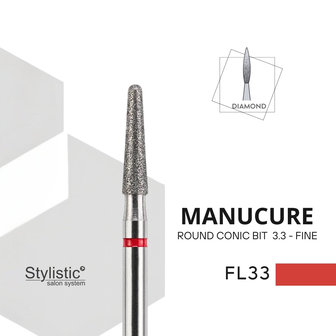 EMBOUT DIAMANT FL33 ROUND CONIC BIT 3.3 - FINE