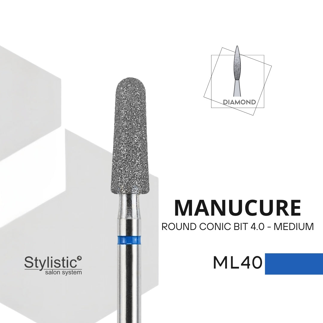 EMBOUT DIAMANT ML40 ROUND CONIC BIT 4.0 - MEDIUM
