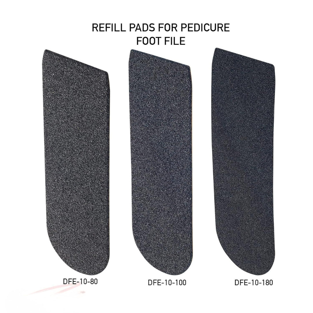 Pack de recharge de limes adhésives pour base métallique de pédicure EXPERT 10, 80 grits (30 pcs)