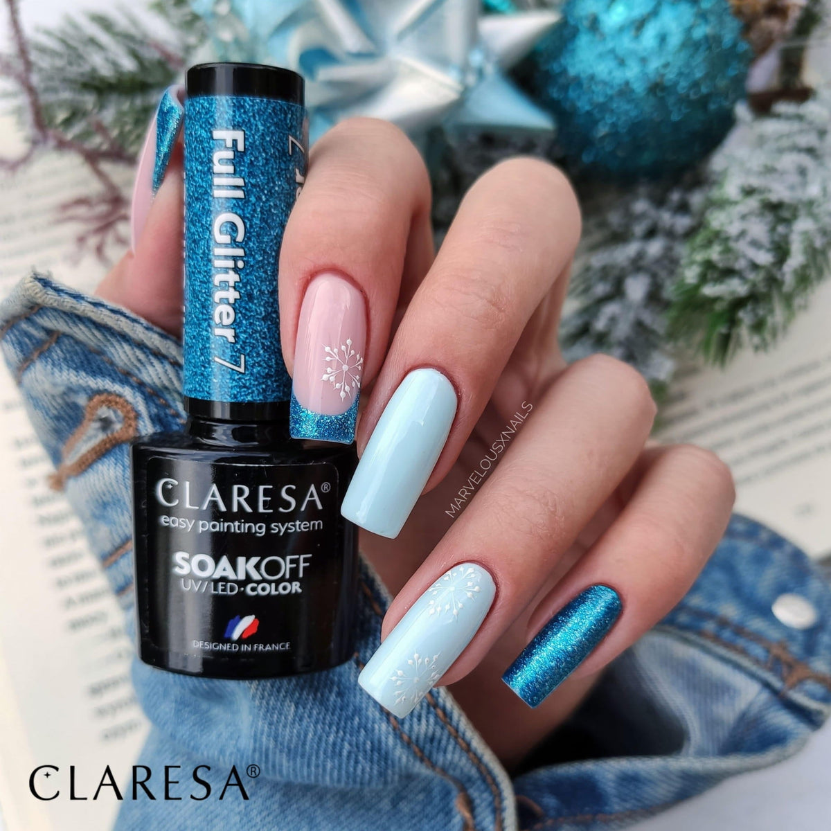 Claresa FULL GLITTER 7 Gel Polish 5 ml