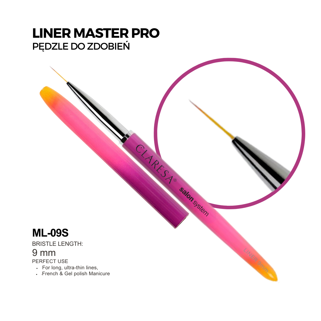 CLARESA PINCEAU MASTER PRO LINER 9MM
