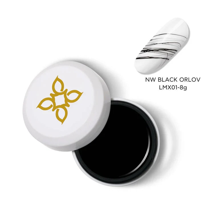 Nail art | MATRIX 01 GEL SPIDER  | BLACK ORLOV