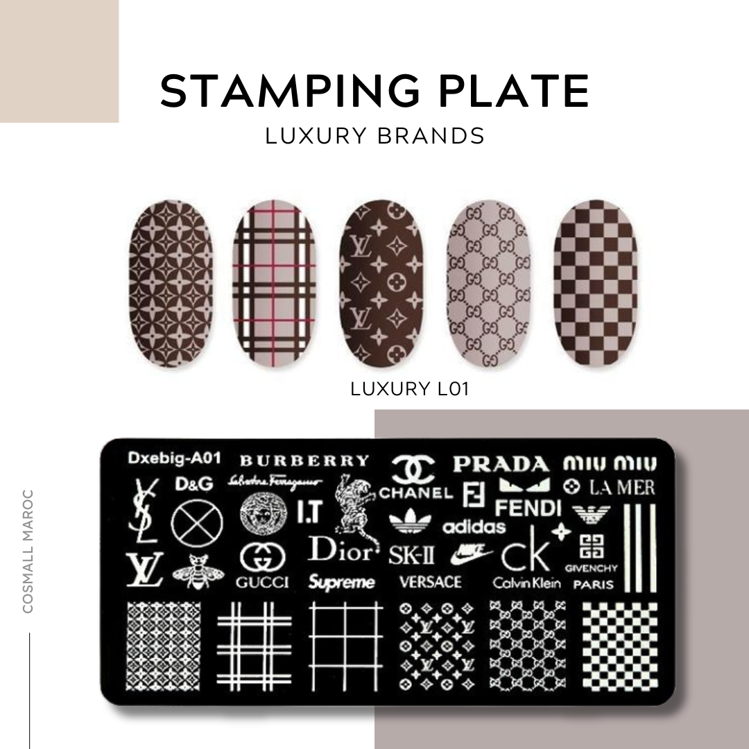 STAMPING PLATE LUXURY BRANDS -L01