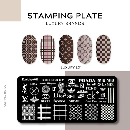 STAMPING PLATE LUXURY BRANDS -L01